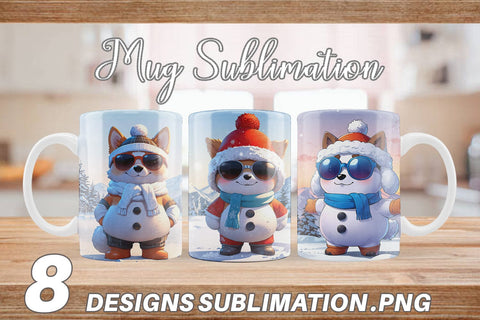 Mug Dog Christmas Sublimation artnoy 