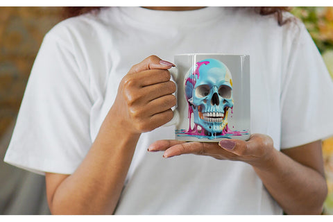 Mug Dripping Skull Sublimation artnoy 