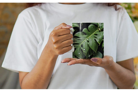 Mug Forest Leaves Pattern Sublimation artnoy 