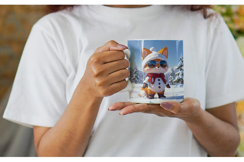 Mug Fox Christmas Sublimation artnoy 