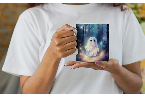 Mug Ghost in Forest Sublimation artnoy 
