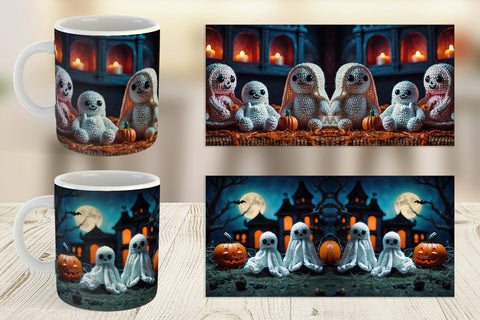 Mug Ghost Knitted Sublimation artnoy 