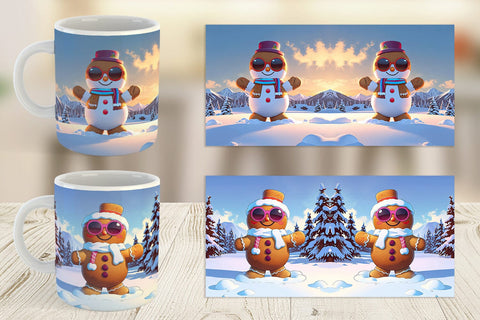 Mug Gingerbread Christmas Sublimation artnoy 