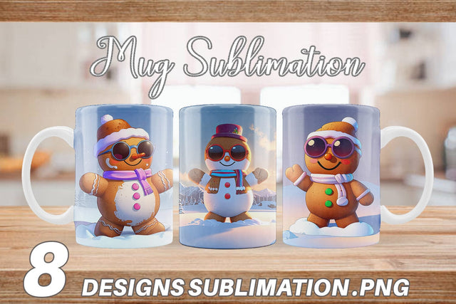 Mug Gingerbread Christmas Sublimation artnoy 