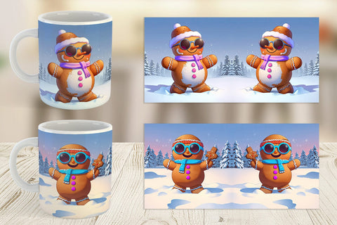 Mug Gingerbread Christmas Sublimation artnoy 