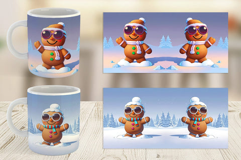 Mug Gingerbread Christmas Sublimation artnoy 