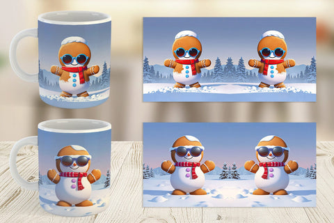 Mug Gingerbread Christmas Sublimation artnoy 