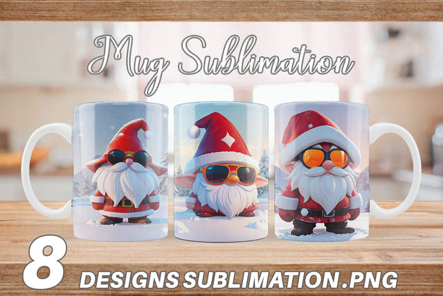 Mug Gnome Christmas Sublimation artnoy 