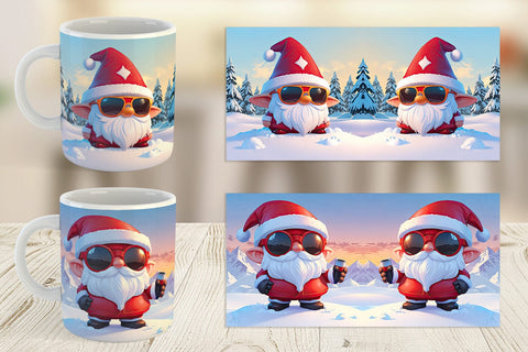 Mug Gnome Christmas Sublimation artnoy 