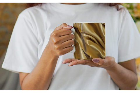 Mug Gold Silk Pattern Sublimation artnoy 