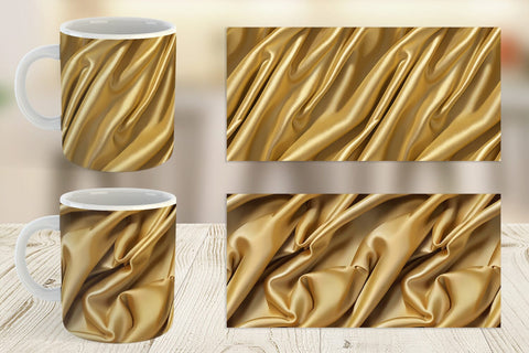 Mug Gold Silk Pattern Sublimation artnoy 