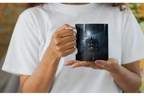 Mug Haunted House Sublimation artnoy 