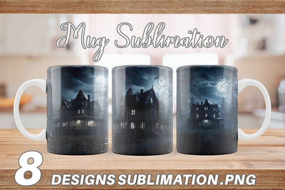 Mug Haunted House Sublimation artnoy 