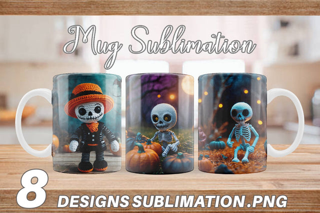 Mug Knitted Skeleton Sublimation artnoy 