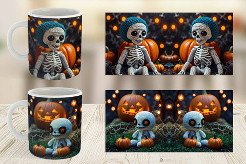 Mug Knitted Skeleton Sublimation artnoy 