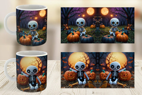 Mug Knitted Skeleton Sublimation artnoy 