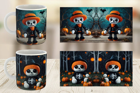 Mug Knitted Skeleton Sublimation artnoy 