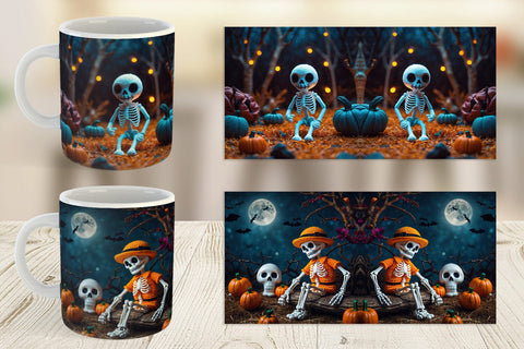 Mug Knitted Skeleton Sublimation artnoy 