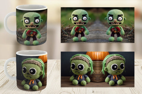 Mug Knitted Zombies Sublimation artnoy 