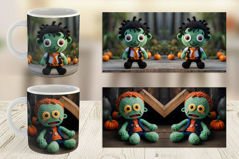 Mug Knitted Zombies Sublimation artnoy 