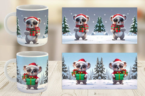 Mug Koala Christmas Sublimation artnoy 