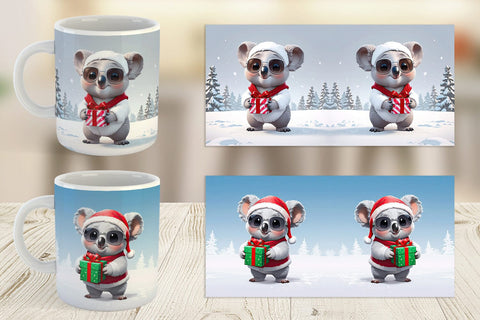 Mug Koala Christmas Sublimation artnoy 