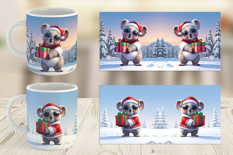 Mug Koala Christmas Sublimation artnoy 