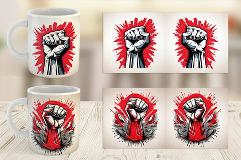 Mug Labor Day Illustration Sublimation artnoy 