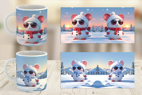Mug Mouse Christmas Sublimation artnoy 