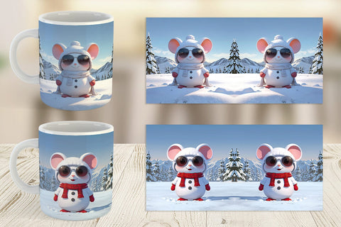 Mug Mouse Christmas Sublimation artnoy 