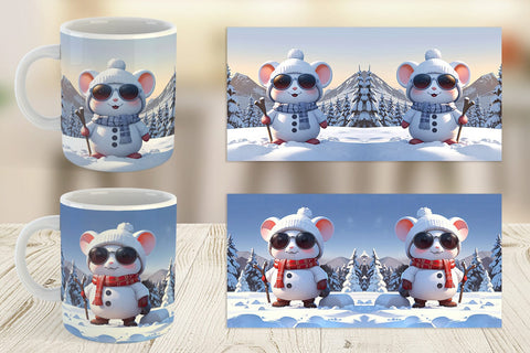 Mug Mouse Christmas Sublimation artnoy 