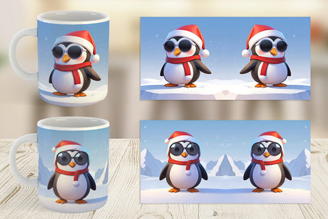 Mug Penguin Christmas Sublimation artnoy 