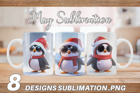 Mug Penguin Christmas Sublimation artnoy 