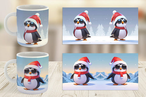 Mug Penguin Christmas Sublimation artnoy 