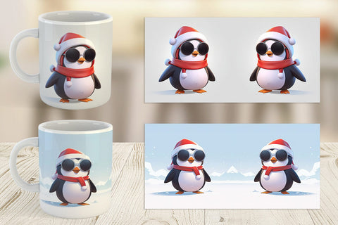 Mug Penguin Christmas Sublimation artnoy 