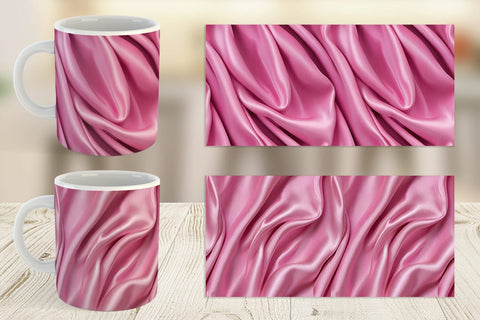 Mug Pink Silk Pattern Sublimation artnoy 
