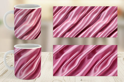 Mug Pink Silk Pattern Sublimation artnoy 