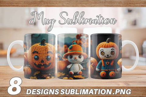 Mug Pumpkin Knitted Sublimation artnoy 