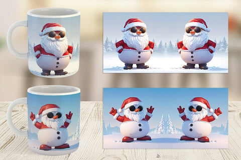 Mug Santa Claus Christmas Sublimation artnoy 