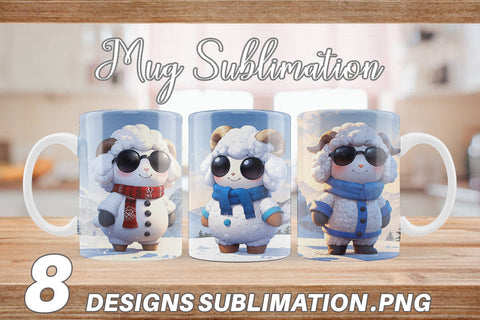Mug Sheep Christmas Sublimation artnoy 