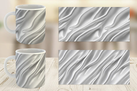 Mug Silver Silk Pattern Sublimation artnoy 