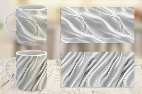 Mug Silver Silk Pattern Sublimation artnoy 