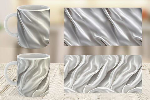 Mug Silver Silk Pattern Sublimation artnoy 