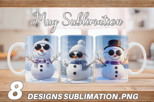 Mug Snowman Christmas Sublimation artnoy 
