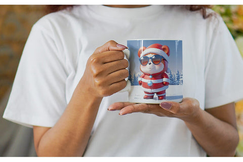 Mug Teddy Bear Christmas Sublimation artnoy 