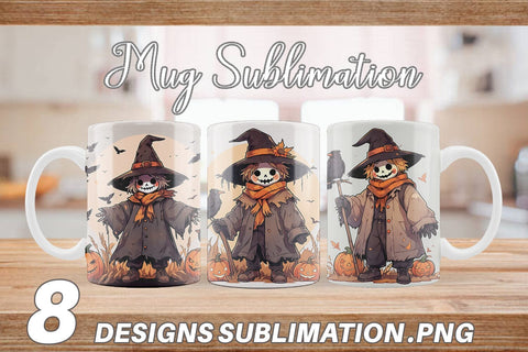 Mug Watercolor Scarecrow Sublimation artnoy 