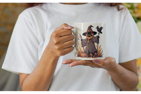 Mug Watercolor Scarecrow Sublimation artnoy 