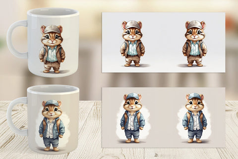 Mug Working Mouse Sublimation artnoy 