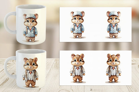 Mug Working Mouse Sublimation artnoy 
