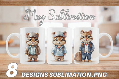 Mug Working Mouse Sublimation artnoy 